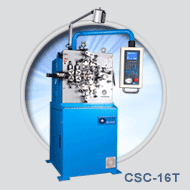 CSC-16T 2 ~ 4 axes spring coiling machine. Optional torsion device and length guage.