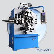 CSC-50T 2 ~ 4 axes spring coiling machine. Optional torsion device and length guage.