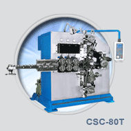 CSC-80T 2 ~ 4 axes spring coiling machine. Optional torsion device and length guage.