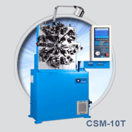 CSM-10T spring forming machine with rotatiing quill  for wire range 0.2mm ~ 1.0mm