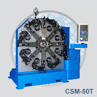CSM-50T spring forming machine with rotatiing quill  for wire range 2.0mm ~ 5.0mm