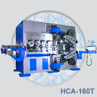 HCA-160T multi axes spring coiler. Wire range 8.0 ~ 16.0mm.