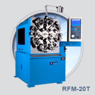 RFM-20T spring forming machine with wire rotation for wire range 0.4mm ~ 2.6mm