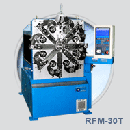 RFM-30T spring forming machine with wire rotation for wire range 1.0mm ~ 3.8mm