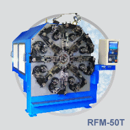RFM-50T spring forming machine with wire rotation for wire range 2.0mm ~ 5.0mm